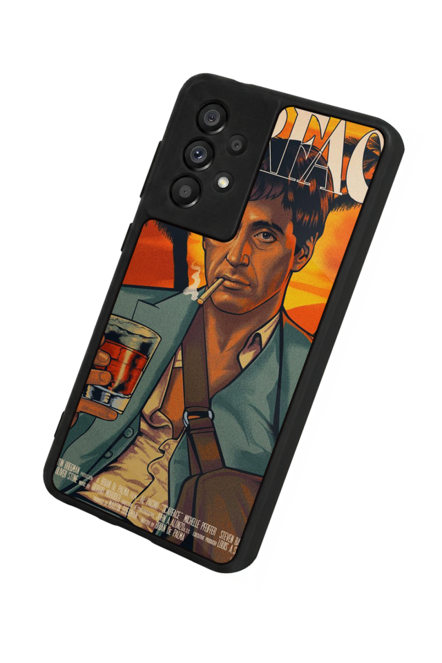 Samsung Galaxy A73 Uyumlu Scarface Tasarımlı Glossy Premium Kılıf