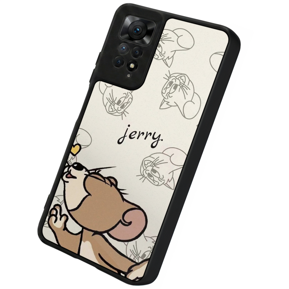 Xiaomi Redmi Note 11 Pro Uyumlu Tom And Jerry Tasarımlı Glossy Premium Kılıf