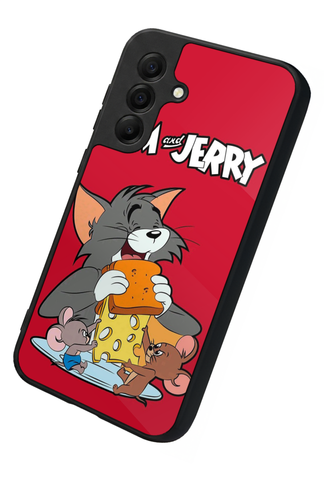 Samsung Galaxy A17 Uyumlu Tom And Jerry Tasarımlı Glossy Premium Kılıf