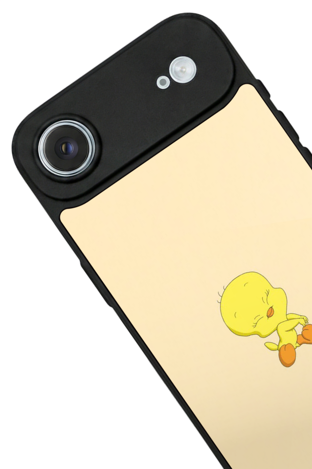 iPhone 17 Air Uyumlu Tweety Tasarımlı Glossy Premium Kılıf