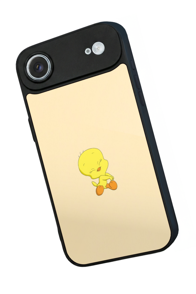 iPhone 17 Air Uyumlu Tweety Tasarımlı Glossy Premium Kılıf