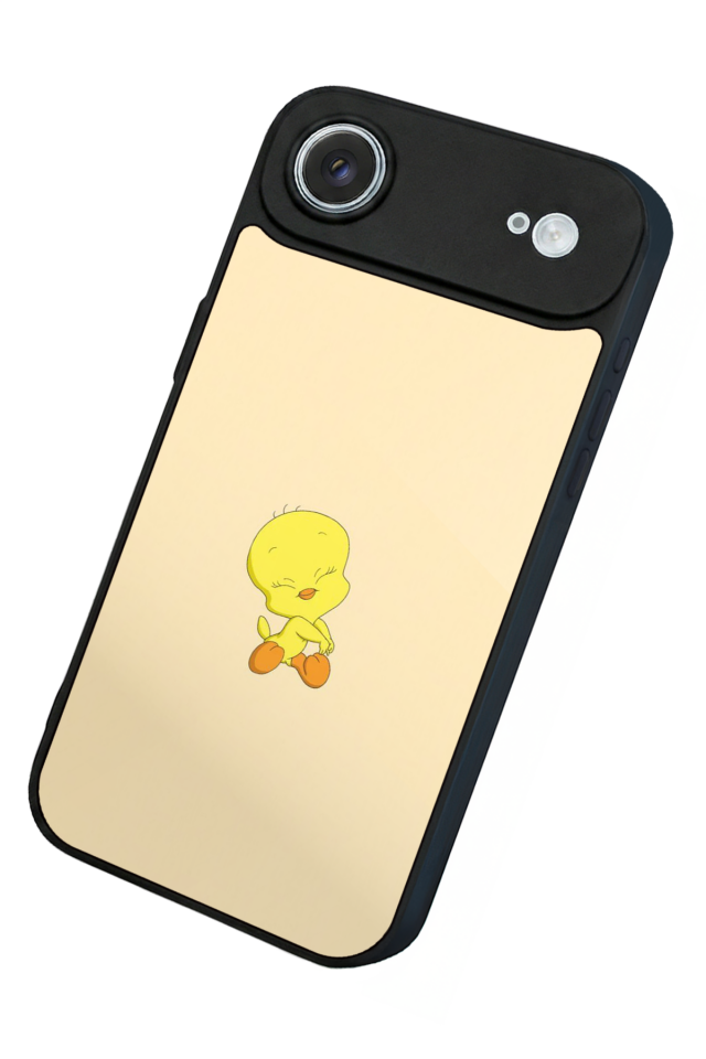 iPhone 17 Air Uyumlu Tweety Tasarımlı Glossy Premium Kılıf