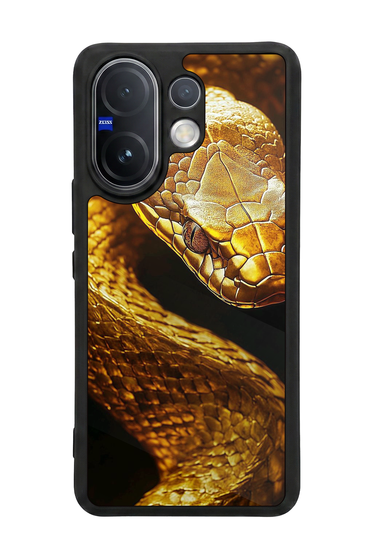 Vivo V60 Uyumlu Yılan Tasarımlı Glossy Premium Kılıf