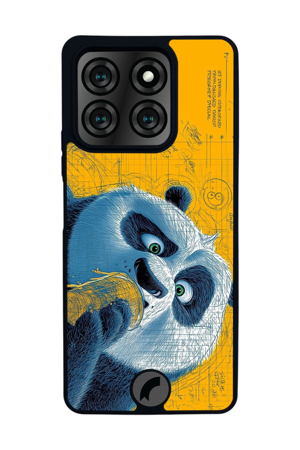 Reeder S71 Uyumlu Kung Fu Panda Tasarımlı Glossy Premium Kılıf