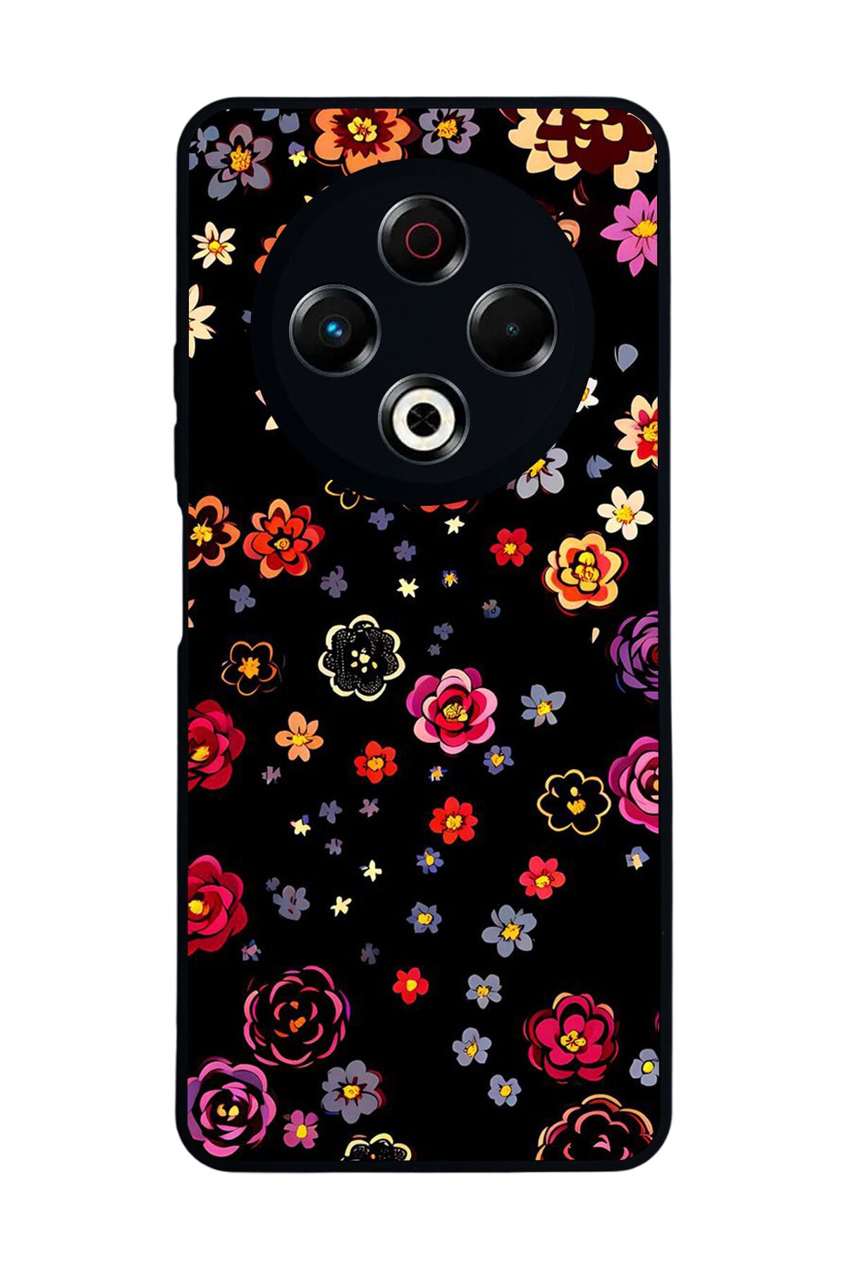Tecno Spark 30 Uyumlu Floral Tasarımlı Glossy Premium Kılıf