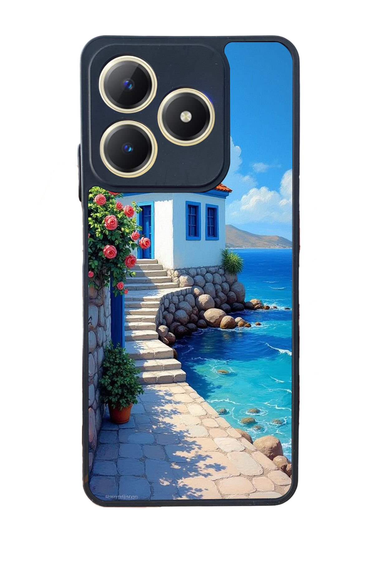 Realme C63 Mat Uyumlu Siyah Kılıf – Yumuşak Silikon, Koruyucu, Şok Emici Kapak