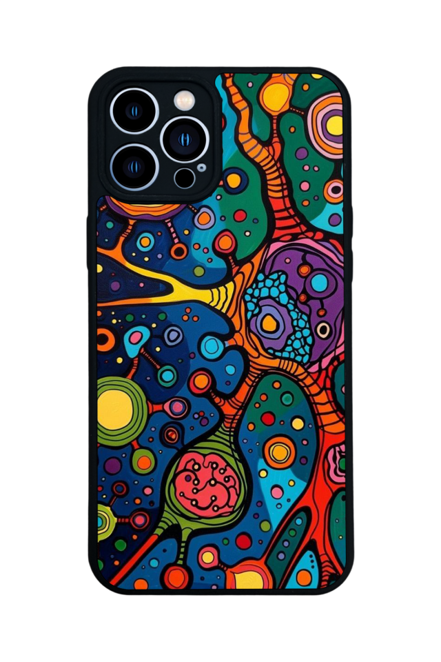iPhone 12 Pro Max Uyumlu Abstract Tasarımlı Glossy Premium Kılıf