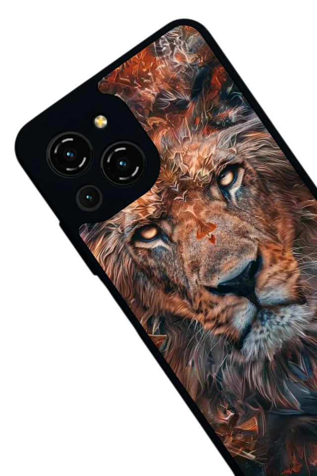 Reeder S23 Pro Max Uyumlu Aslan Tasarımlı Glossy Premium Kılıf