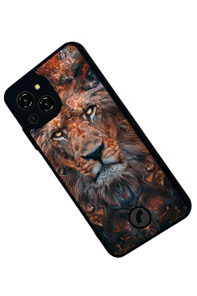 Reeder S23 Pro Max Uyumlu Aslan Tasarımlı Glossy Premium Kılıf