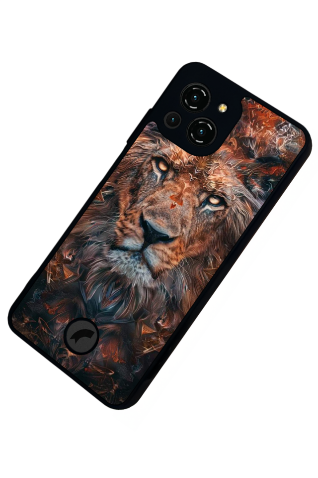Reeder S23 Pro Max Uyumlu Aslan Tasarımlı Glossy Premium Kılıf