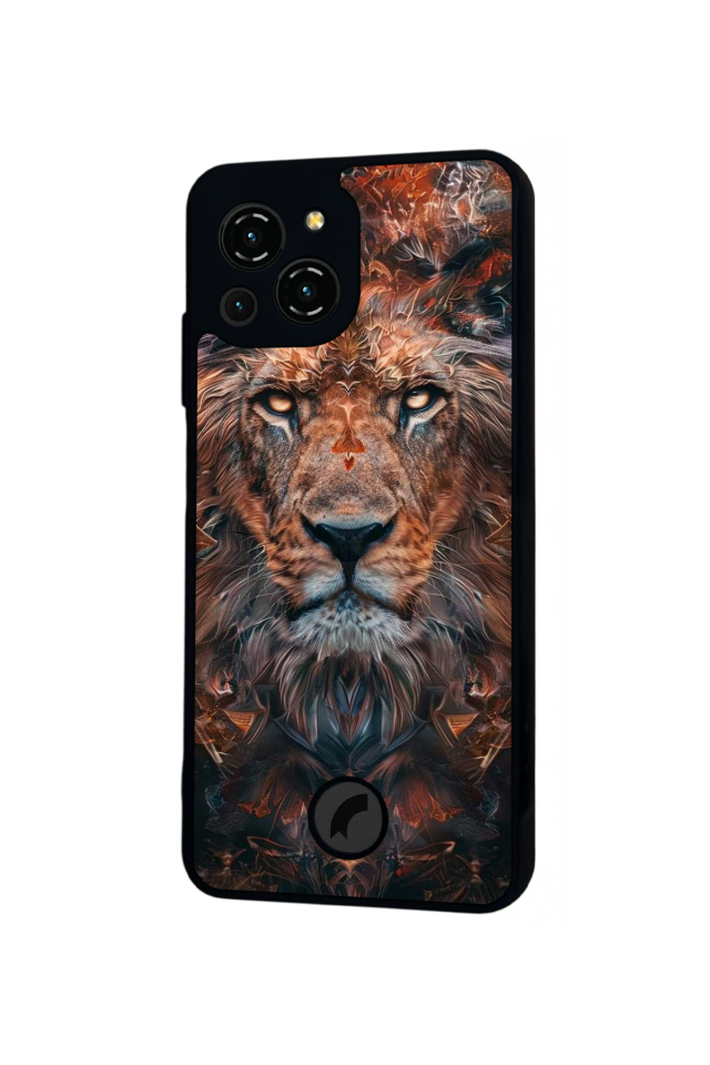 Reeder S23 Pro Max Uyumlu Aslan Tasarımlı Glossy Premium Kılıf