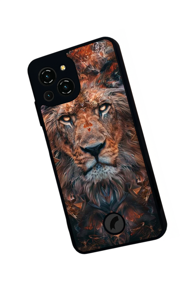 Reeder S23 Pro Max Uyumlu Aslan Tasarımlı Glossy Premium Kılıf