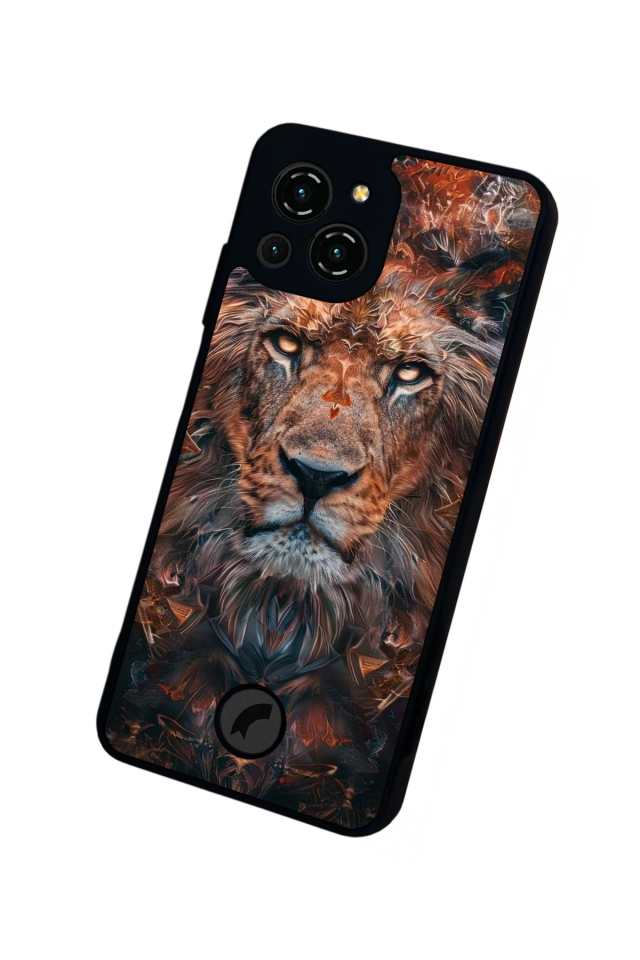Reeder S23 Pro Max Uyumlu Aslan Tasarımlı Glossy Premium Kılıf