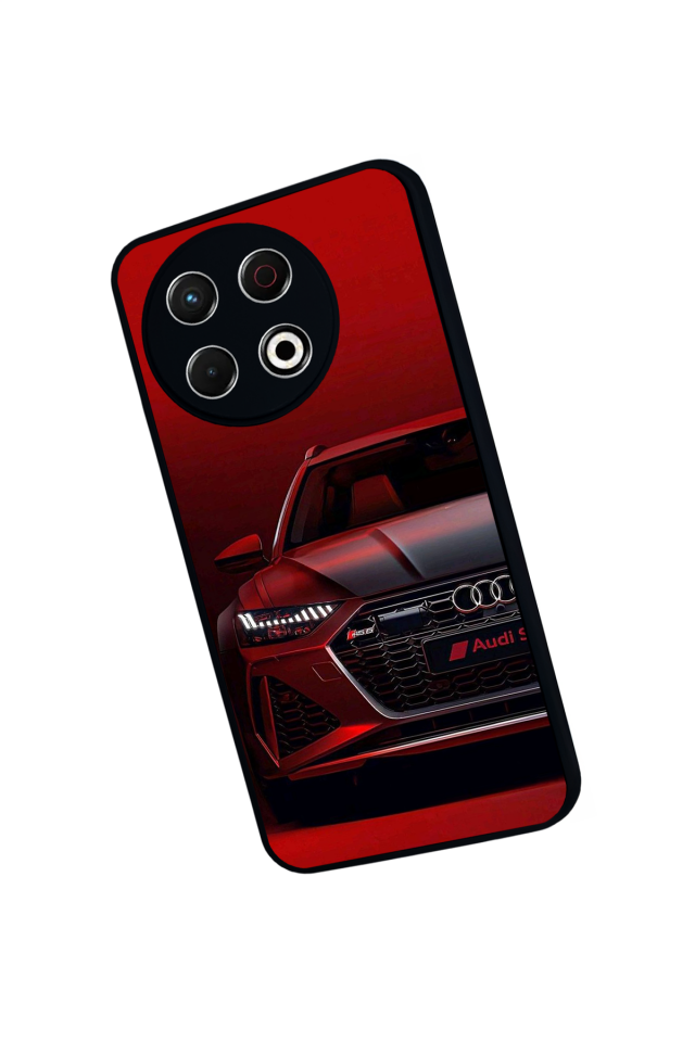 Tecno Spark 30 Pro Uyumlu Audi Tasarımlı Glossy Premium Kılıf