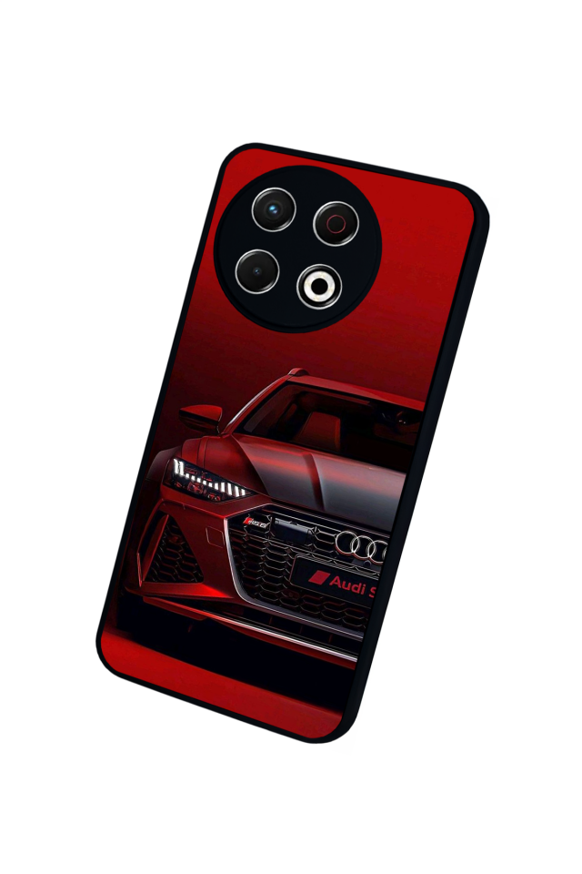 Tecno Spark 30 Pro Uyumlu Audi Tasarımlı Glossy Premium Kılıf