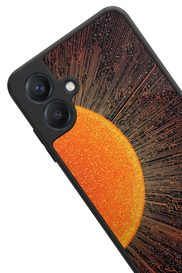 Samsung Galaxy A07 Uyumlu Güneş Tasarımlı Glossy Premium Kılıf