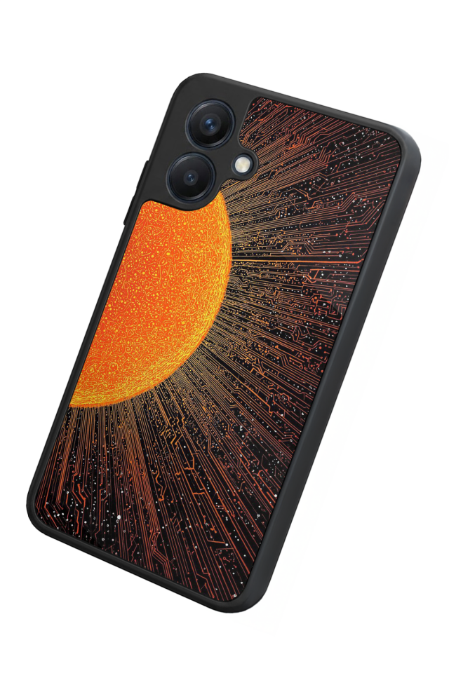 Samsung Galaxy A07 Uyumlu Güneş Tasarımlı Glossy Premium Kılıf