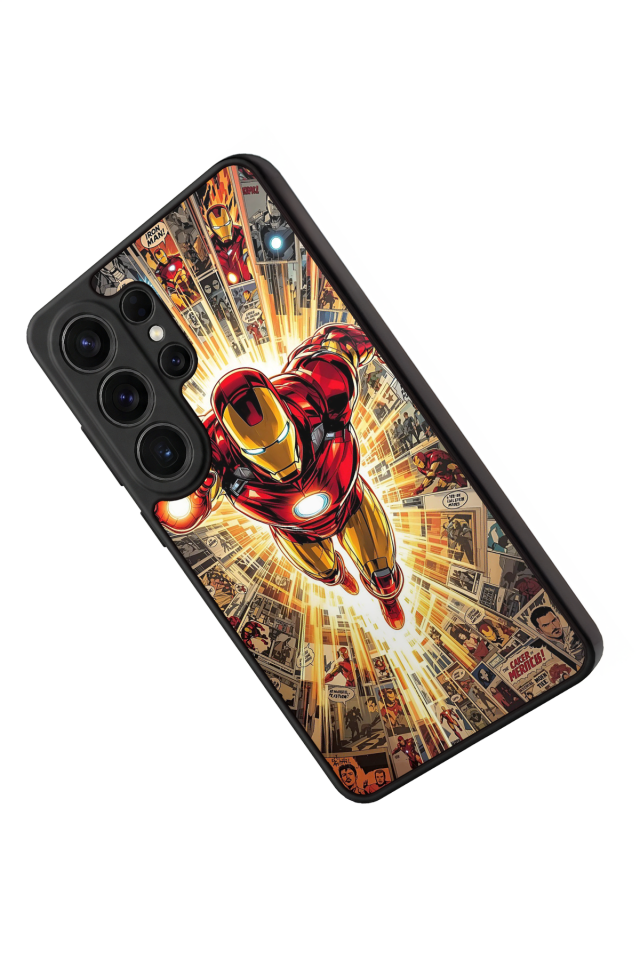 Samsung Galaxy S26 Ultra Uyumlu  Iron Man ( Demir Adam ) Tasarımlı Glossy Premium Kılıf