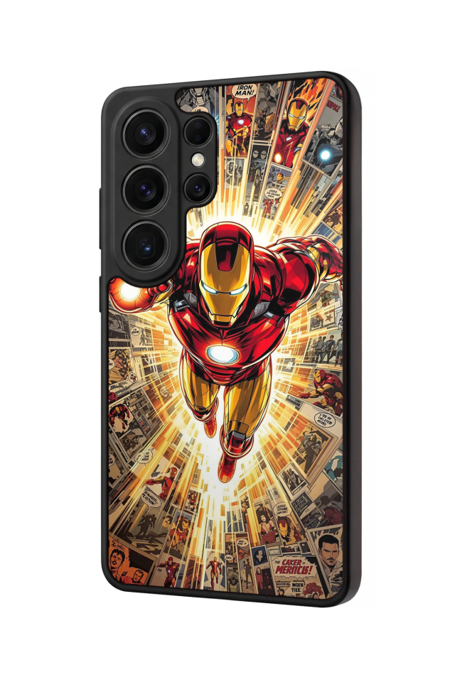 Samsung Galaxy S26 Ultra Uyumlu  Iron Man ( Demir Adam ) Tasarımlı Glossy Premium Kılıf
