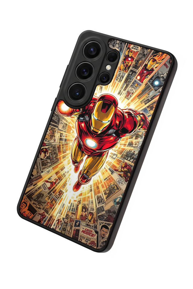 Samsung Galaxy S26 Ultra Uyumlu  Iron Man ( Demir Adam ) Tasarımlı Glossy Premium Kılıf