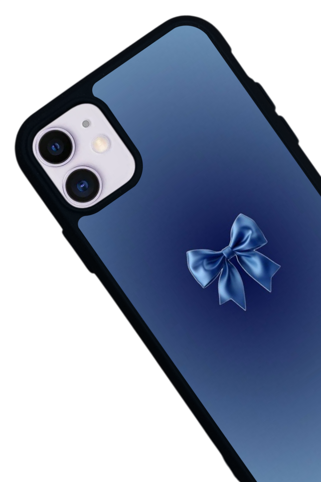 iPhone 11 Uyumlu Kurdele Tasarımlı Glossy Premium Kılıf