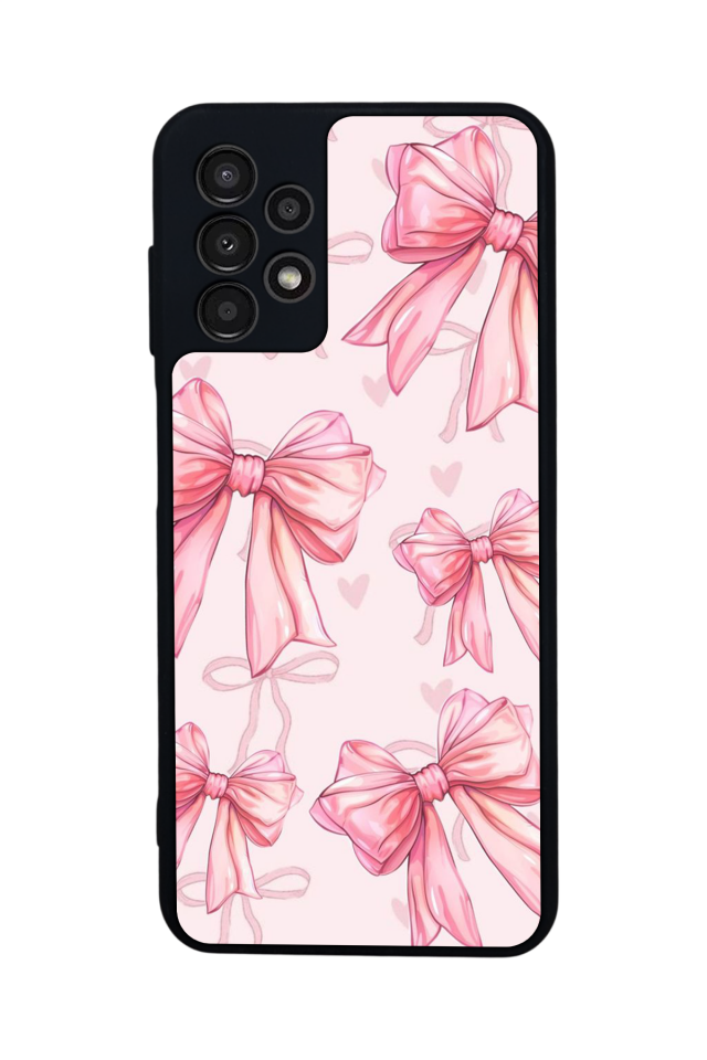 Samsung Galaxy A13 Uyumlu Kurdele Tasarımlı Glossy Premium Kılıf