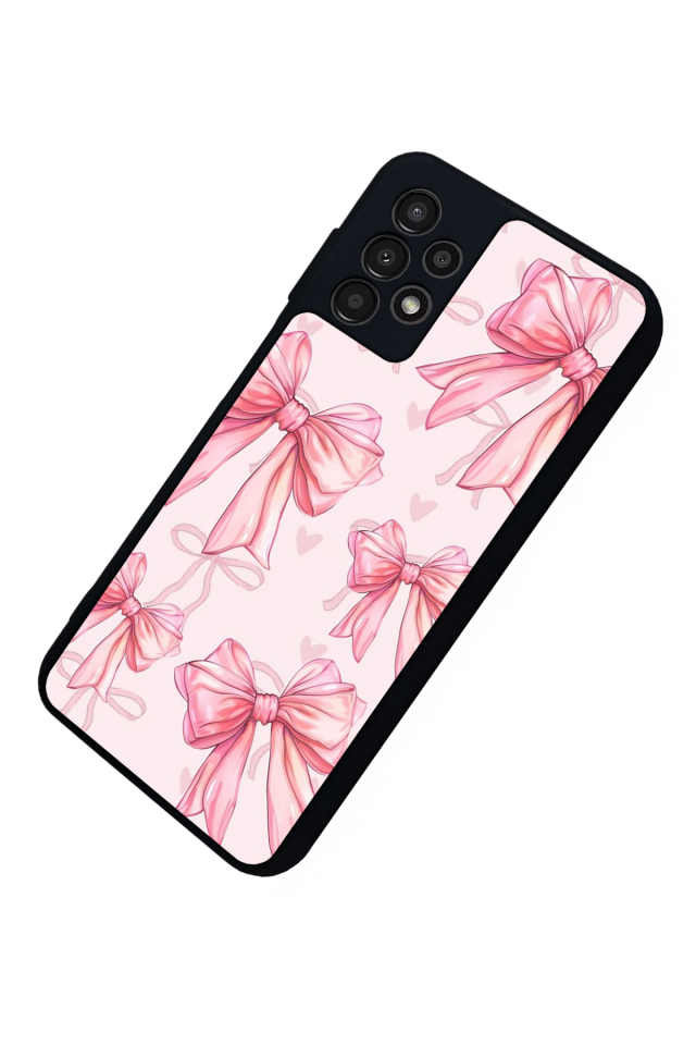 Samsung Galaxy A13 Uyumlu Kurdele Tasarımlı Glossy Premium Kılıf
