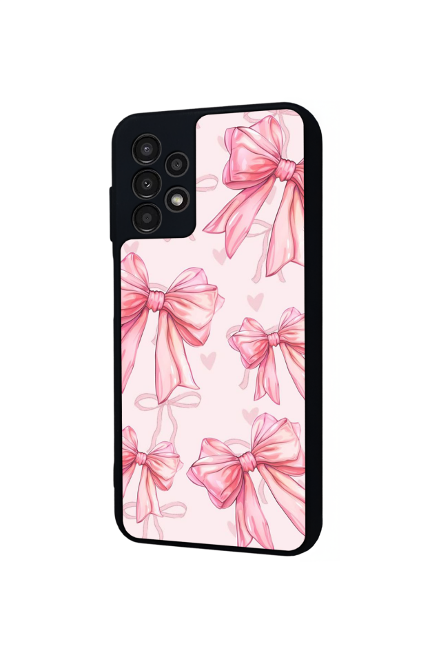 Samsung Galaxy A13 Uyumlu Kurdele Tasarımlı Glossy Premium Kılıf