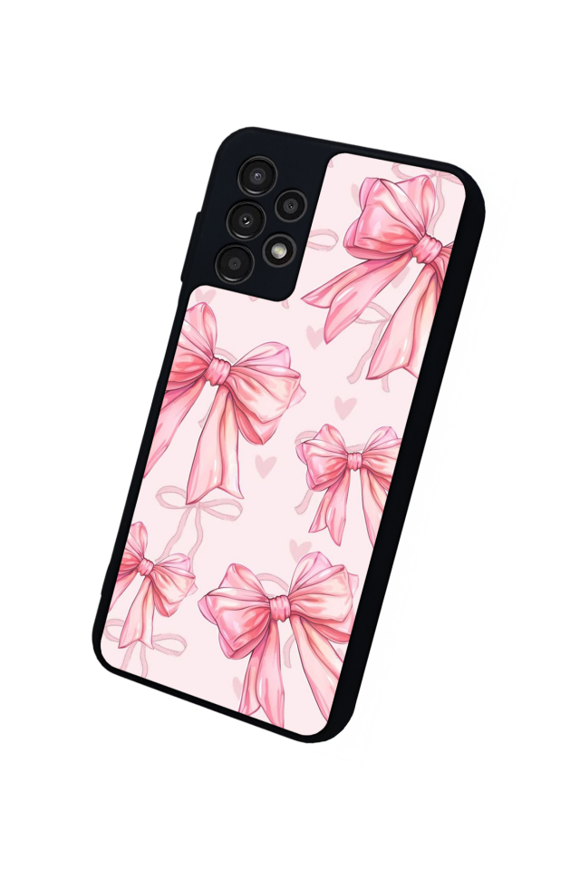 Samsung Galaxy A13 Uyumlu Kurdele Tasarımlı Glossy Premium Kılıf