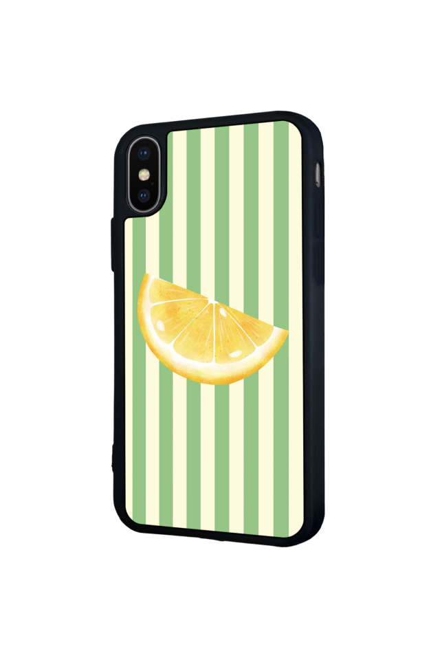 iPhone XS Max Uyumlu Limon Tasarımlı Glossy Premium Kılıf