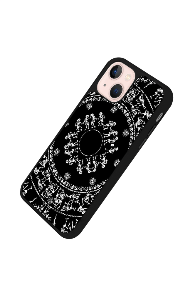 iPhone 14 Plus Uyumlu Mandala Tasarımlı Glossy Premium Kılıf