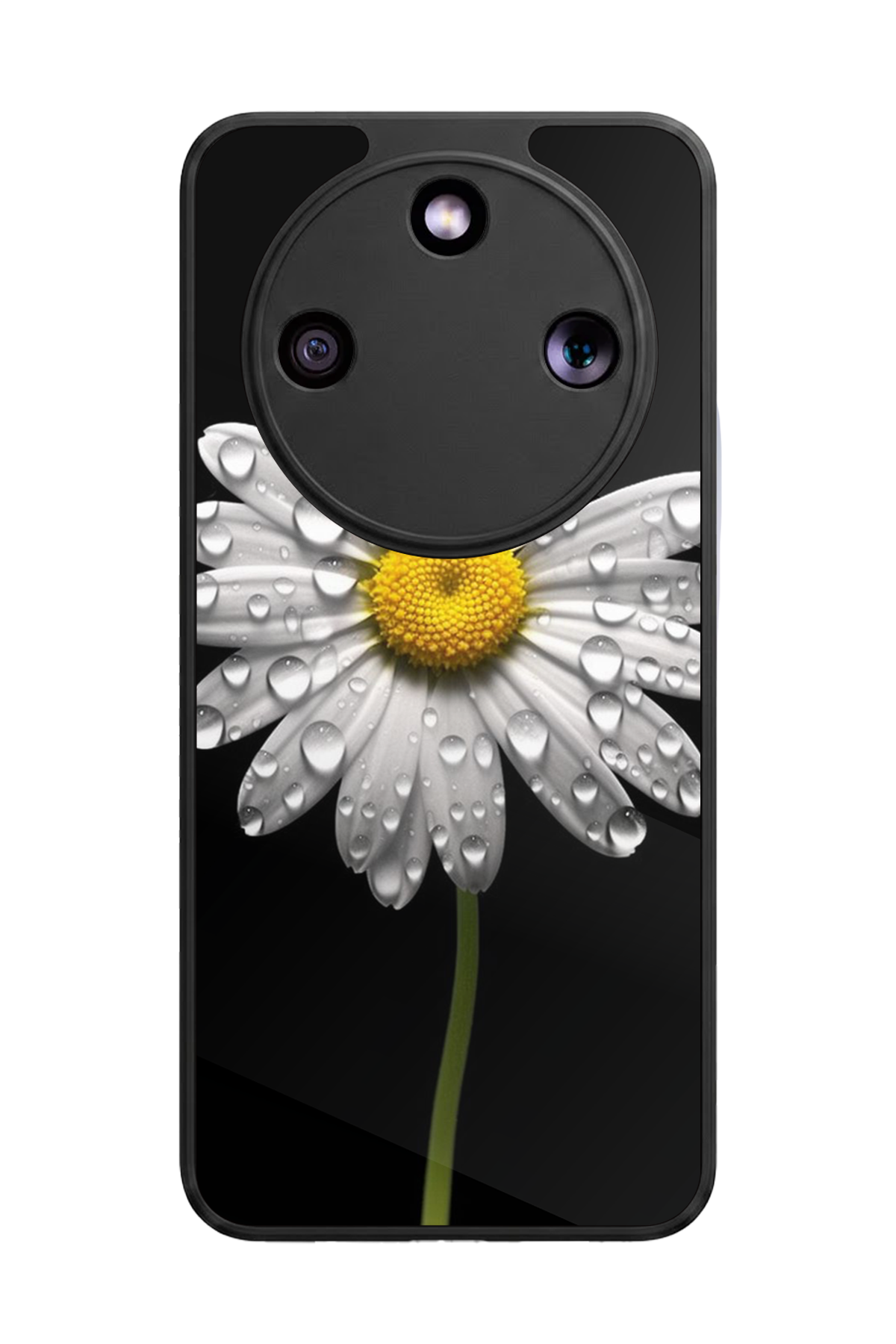 Honor Magic 8 Lite Uyumlu Papatya Tasarımlı Glossy Premium Kılıf
