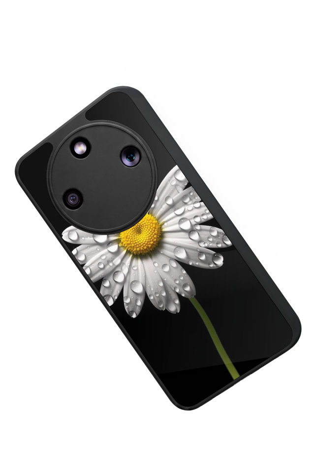 Honor Magic 8 Lite Uyumlu Papatya Tasarımlı Glossy Premium Kılıf