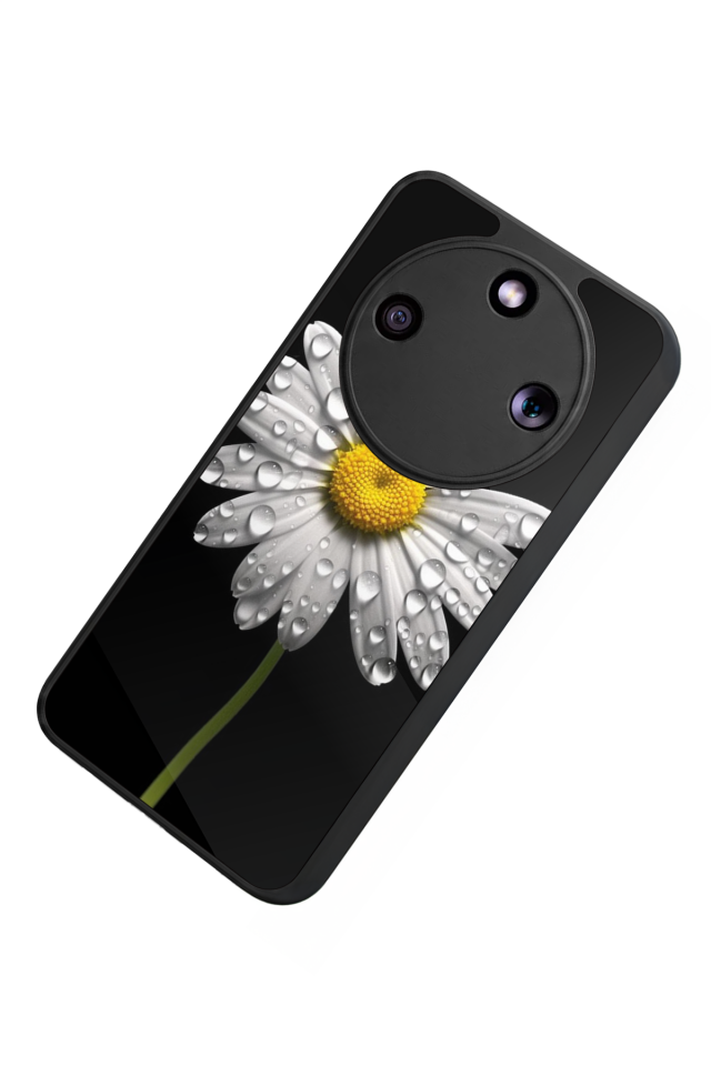 Honor Magic 8 Lite Uyumlu Papatya Tasarımlı Glossy Premium Kılıf