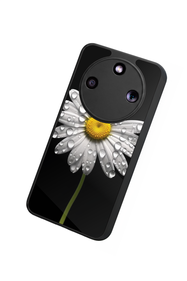 Honor Magic 8 Lite Uyumlu Papatya Tasarımlı Glossy Premium Kılıf