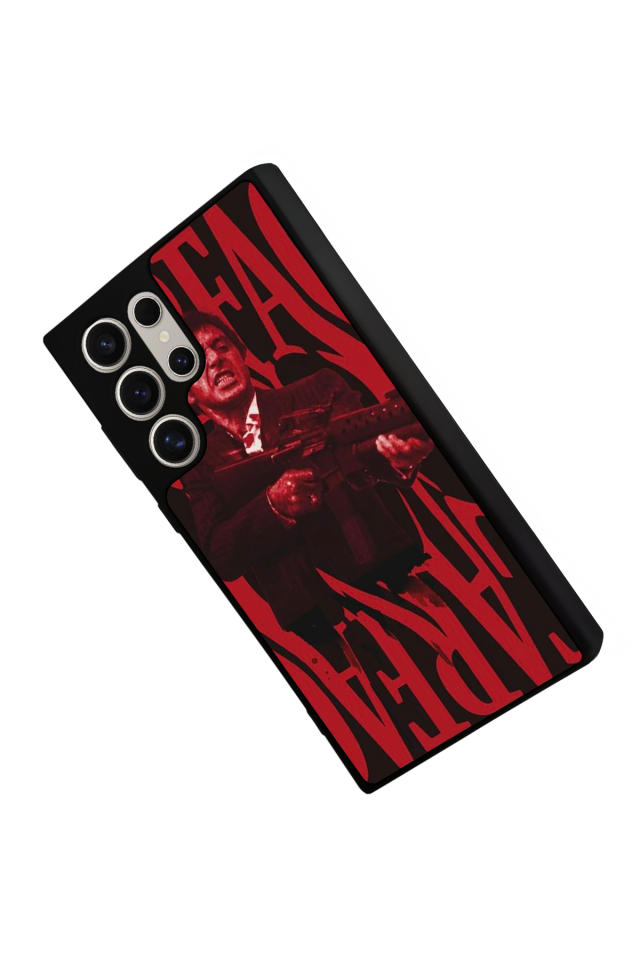 Samsung Galaxy S22 Ultra Uyumlu Scarface Tasarımlı Glossy Premium Kılıf