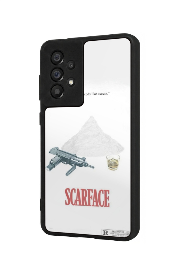 Samsung Galaxy A73 Uyumlu Scarface Tasarımlı Glossy Premium Kılıf