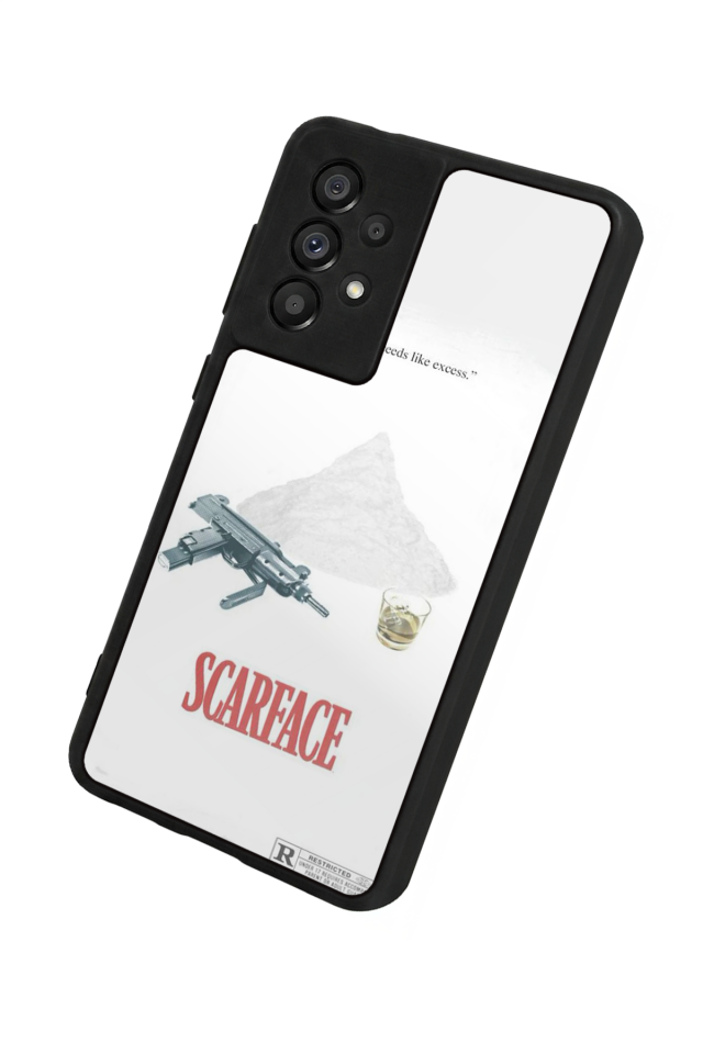 Samsung Galaxy A73 Uyumlu Scarface Tasarımlı Glossy Premium Kılıf