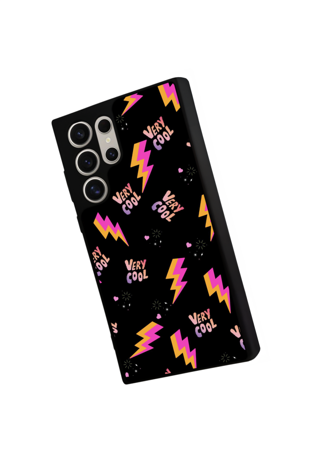 Samsung Galaxy S22 Ultra Uyumlu Simsek Tasarımlı Glossy Premium Kılıf