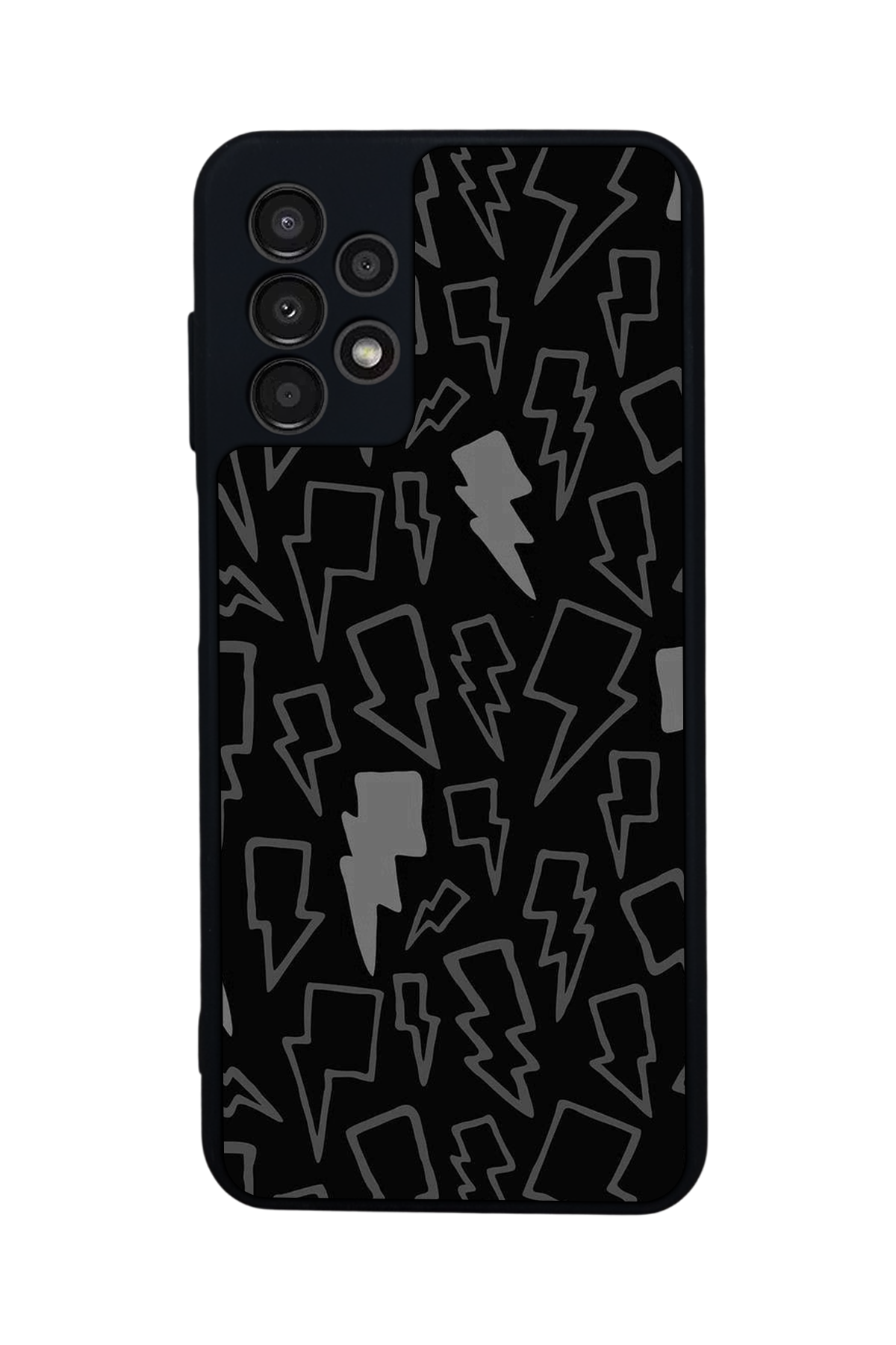 Samsung Galaxy A23 Uyumlu Simsek Tasarımlı Glossy Premium Kılıf