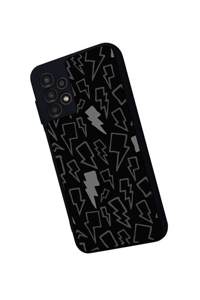 Samsung Galaxy A23 Uyumlu Simsek Tasarımlı Glossy Premium Kılıf
