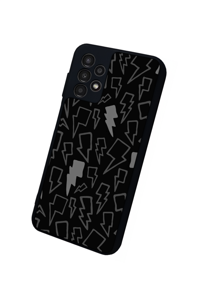 Samsung Galaxy A23 Uyumlu Simsek Tasarımlı Glossy Premium Kılıf