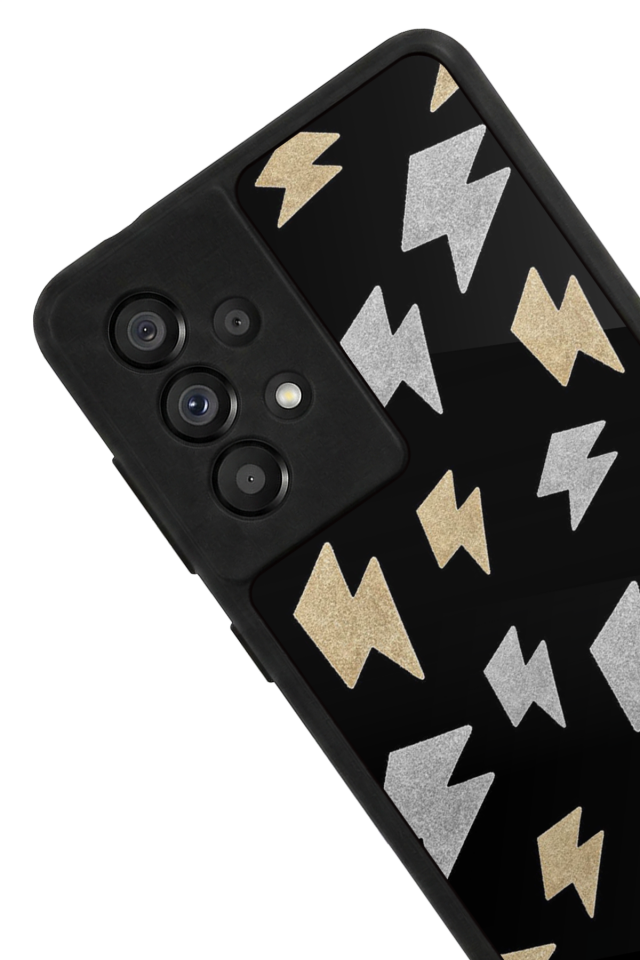 Samsung Galaxy A73 Uyumlu Simsek Tasarımlı Glossy Premium Kılıf