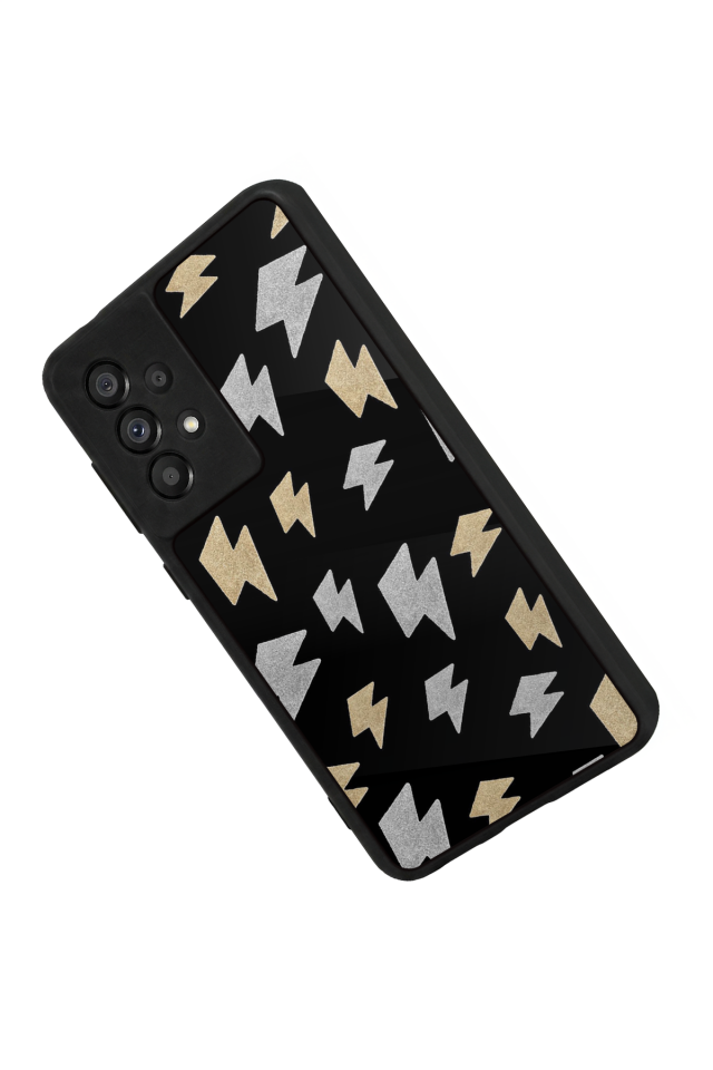 Samsung Galaxy A73 Uyumlu Simsek Tasarımlı Glossy Premium Kılıf