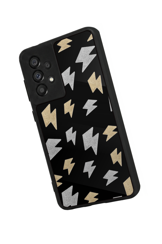 Samsung Galaxy A73 Uyumlu Simsek Tasarımlı Glossy Premium Kılıf