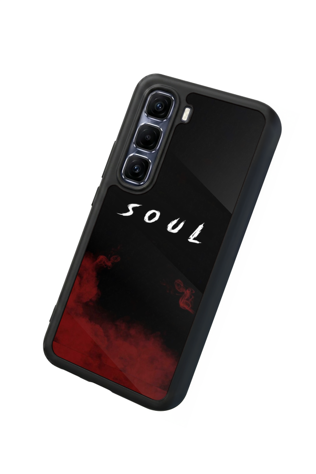 Infinix Hot 60 Pro Plus Uyumlu SOUL Tasarımlı Glossy Premium Kılıf