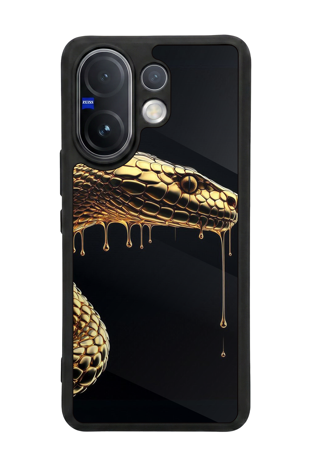 Vivo V60 Uyumlu Yılan Tasarımlı Glossy Premium Kılıf