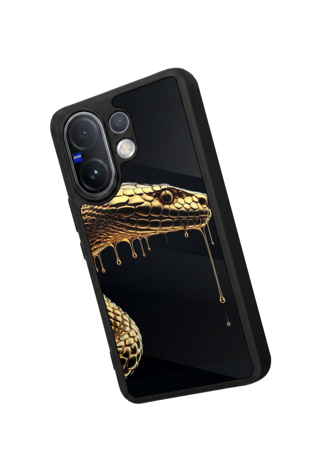 Vivo V60 Uyumlu Yılan Tasarımlı Glossy Premium Kılıf