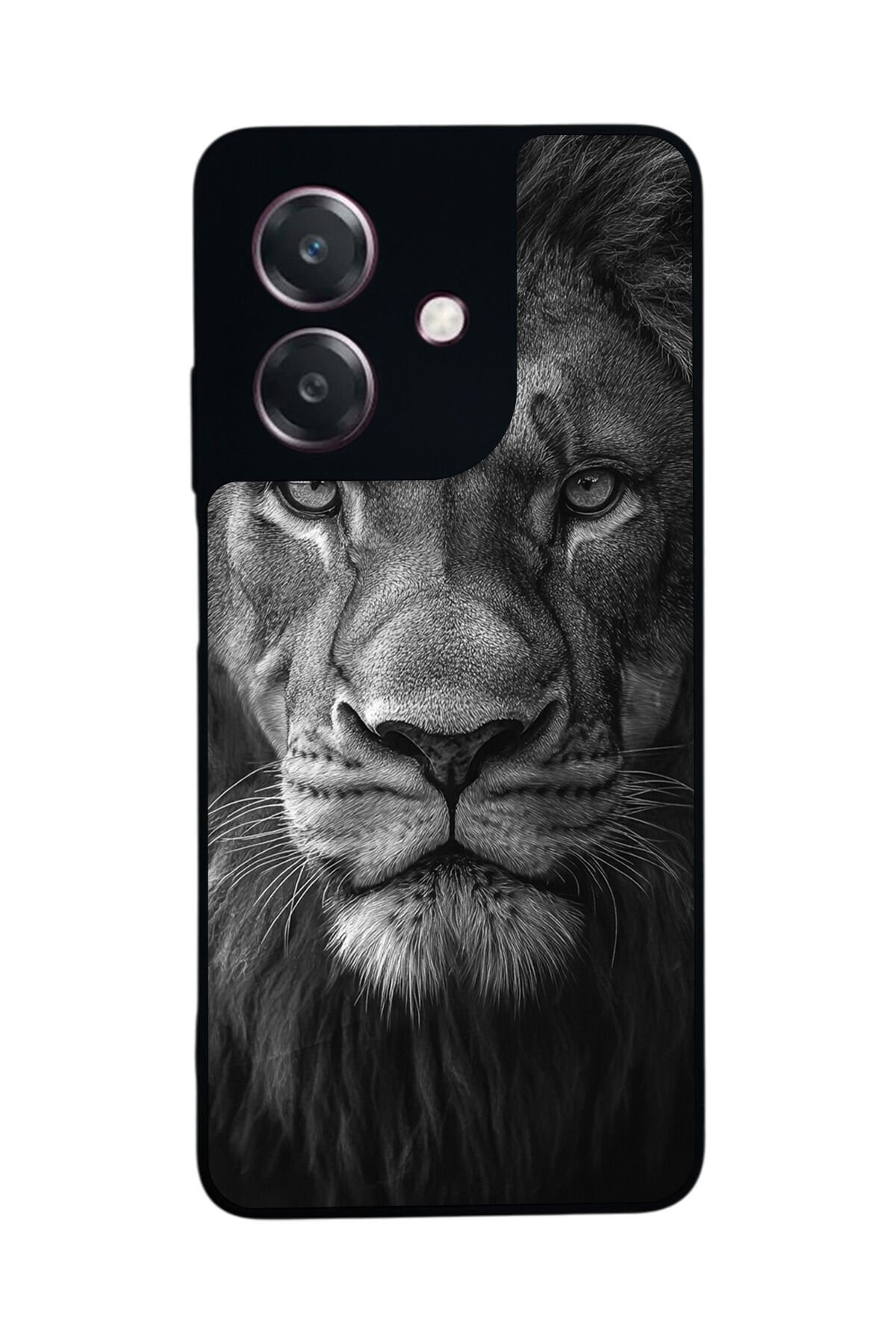 Oppo A3 5G Uyumlu Aslan Tasarımlı Glossy Premium Kılıf