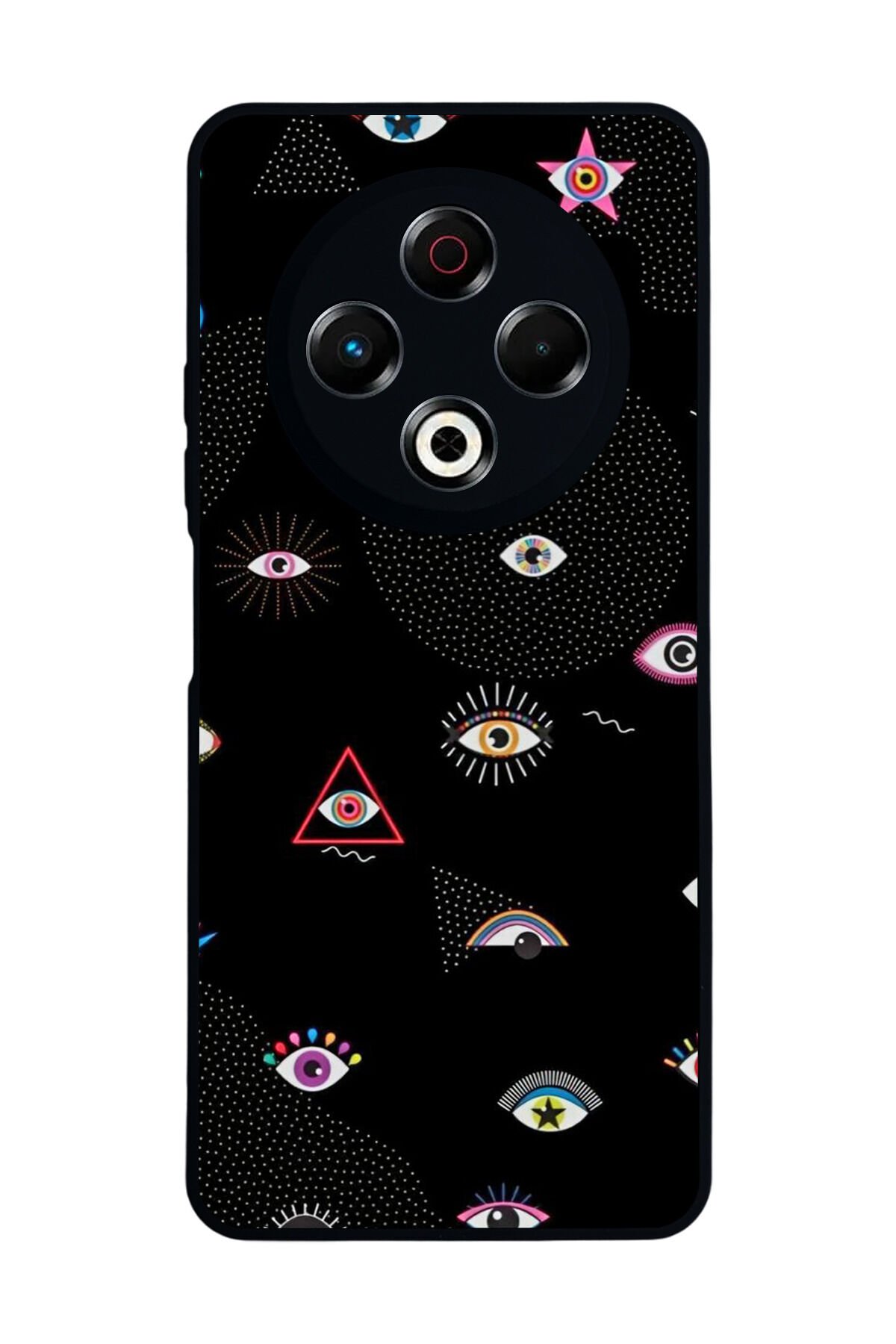 Tecno Spark 30 Uyumlu Göz Tasarımlı Glossy Premium Kılıf